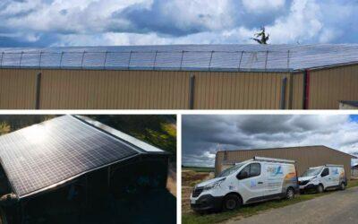Installation de panneaux photovoltaïques de 200 kWc sur un hangar ☀️