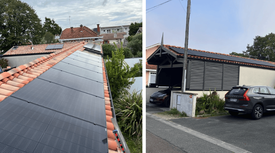 Installation de 18 panneaux photovoltaïques près de Bordeaux ☀️☀️☀️